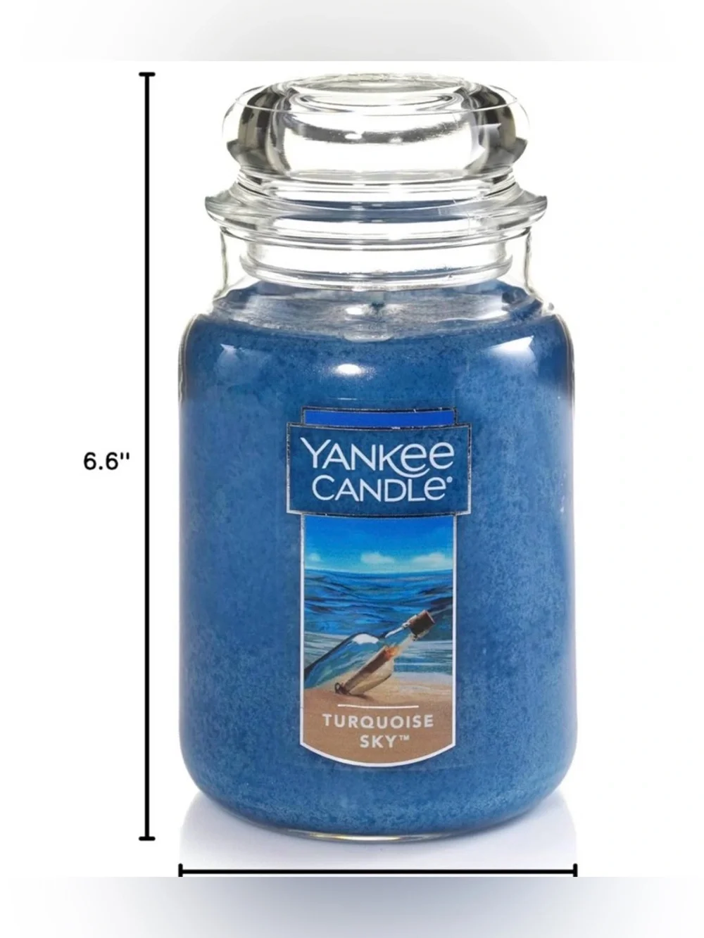 Yankee Candle Turquoise Sky,Lotus Flower,White Lily,Freesia,Sea Grass,Musk,wood